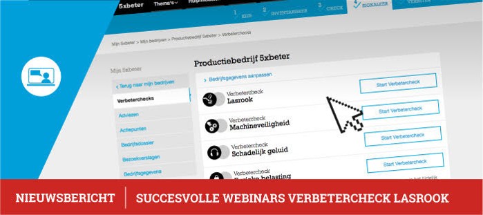 Succesvolle webinars Verbetercheck Lasrook