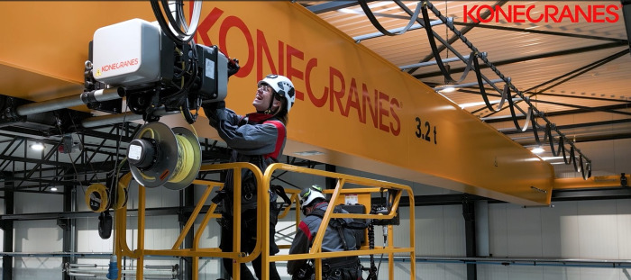 Veiligheid op hoog niveau bij Konecranes